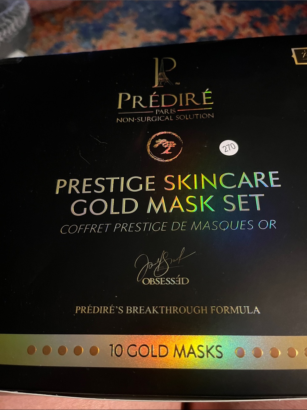 Prédiré Prestige Skincare Gold Mask Set – Black & Gold